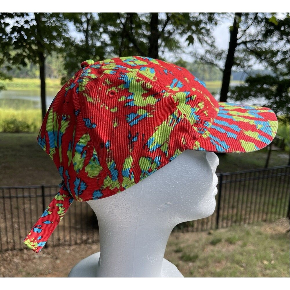 Nike Court Heritage86 Hat Multicolor Tie Dye Cap Adjustable RN 56323 Blue Swoosh - Picture 4 of 13
